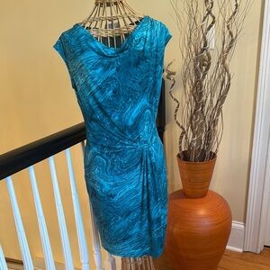 Michael Kors green blue dress